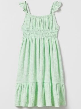Zara Girl’s Mint Green Smocked Sundress Size 7